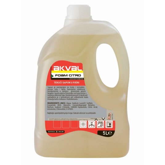 SAPONIA, AKVAL FOAM CITRO 5L