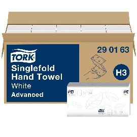 TORK, H3 RUČNI PAPIRNI UBRUS ADVANS BELI 2SL, 250L, 1/1
