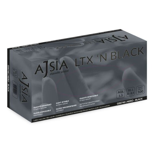 RUKAVICE NITRILNE AJR CRNE 100/1 VEL.XL