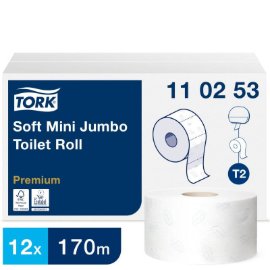TORK, MINI JUMBO TOALETNI PAPIR ROLNA PREMIUM 12/1