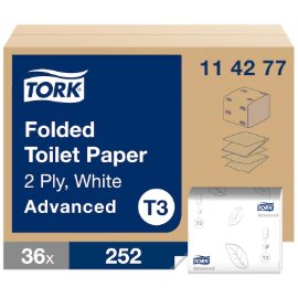 TORK, T3 TOALET PAPIR U LISTIĆIMA, 36/1, ADVANCED (252 listića)